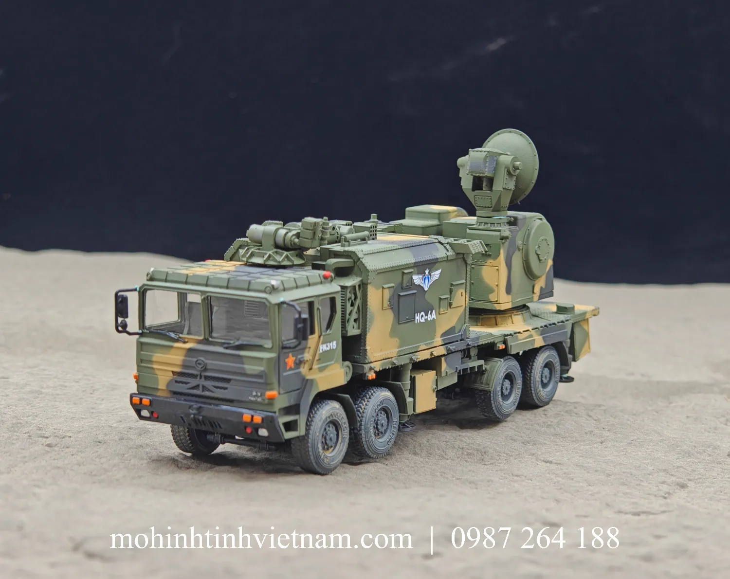 MÔ HÌNH XE PHÒNG THỦ VŨ KHÍ TẦM GẦN LAND SHIELD 2000 (XANH) 1:72