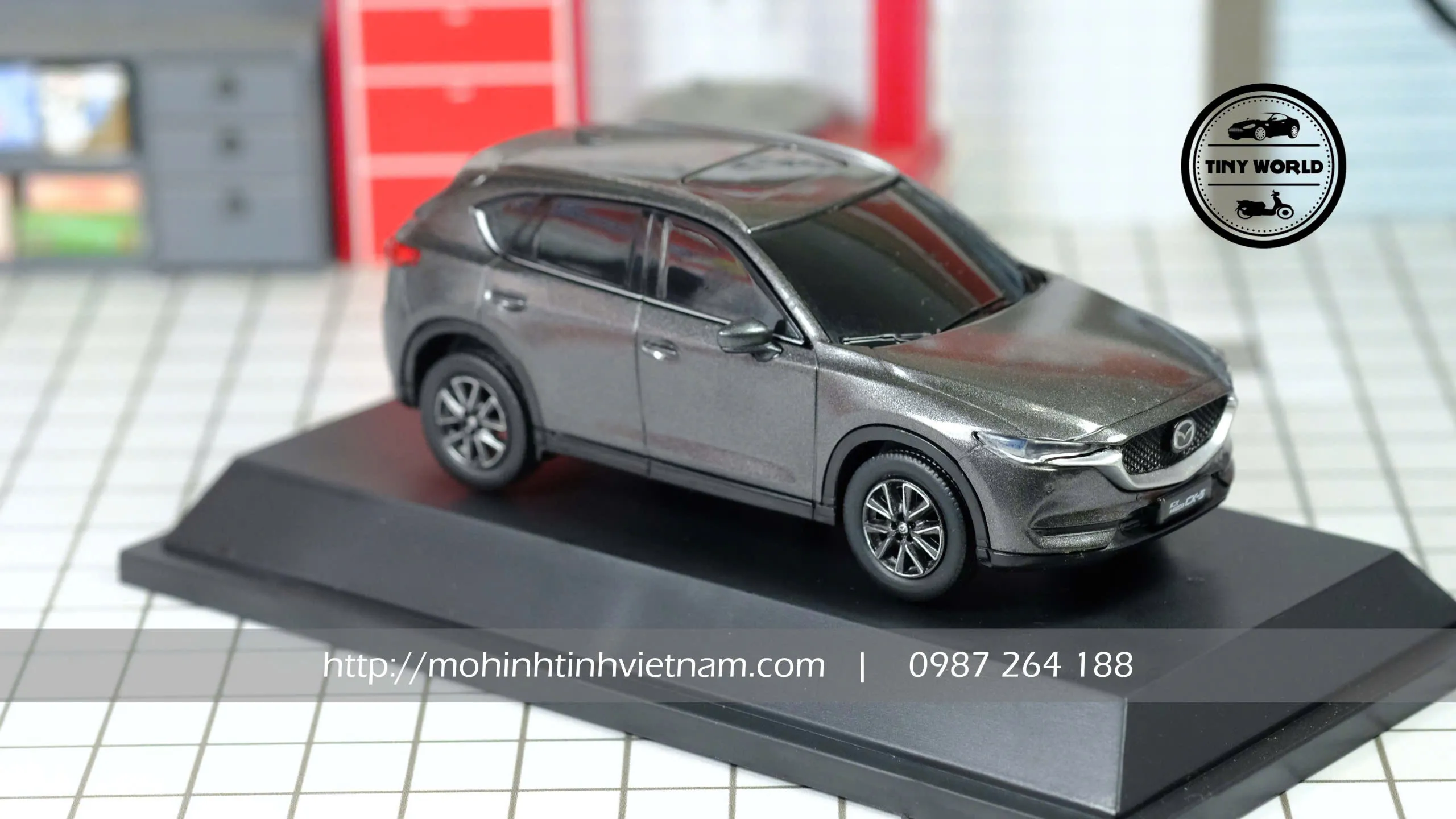 MÔ HÌNH Ô TÔ MAZDA CX-5 2018 (GHI) 1:43 DEALER