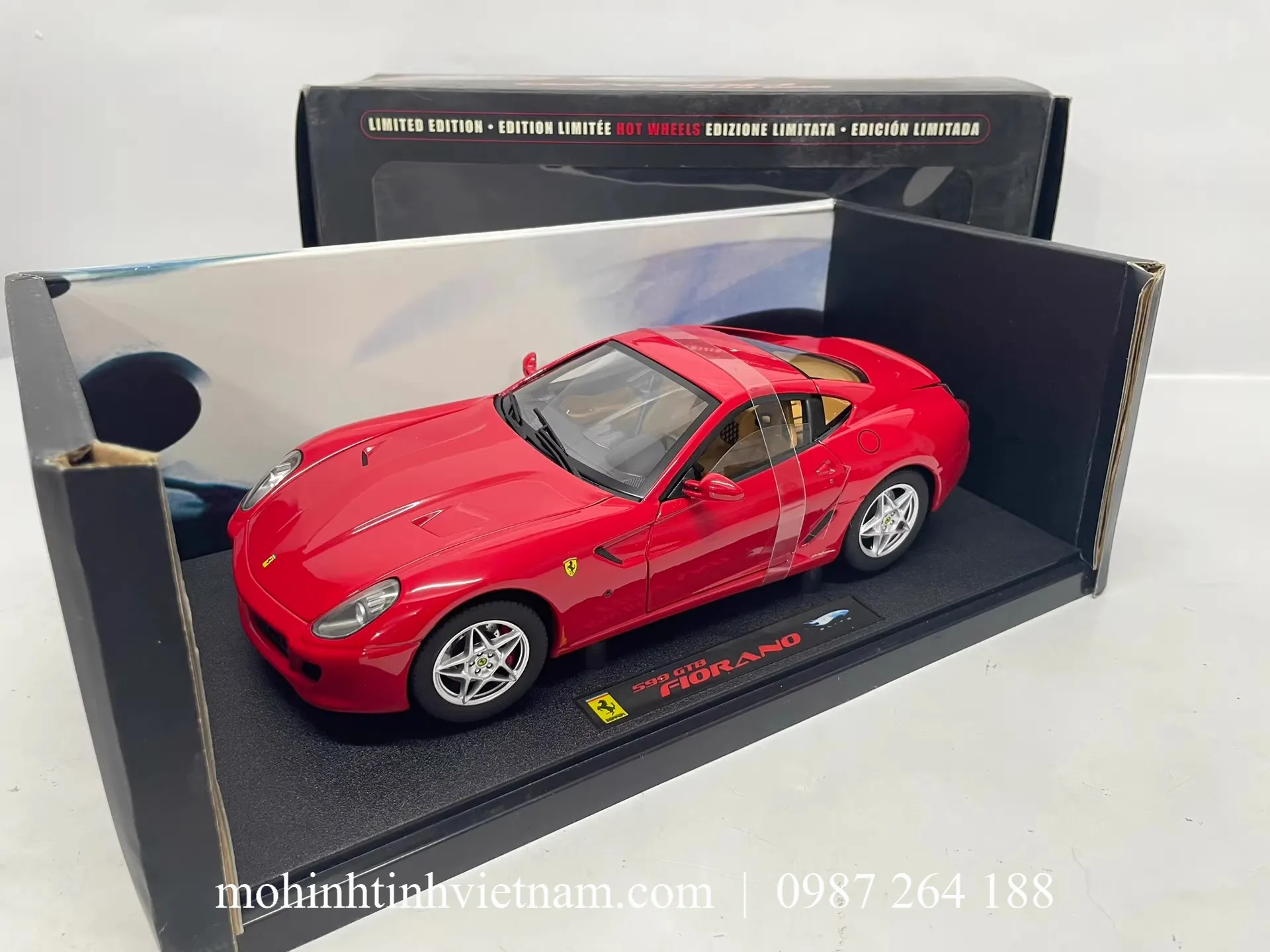 MÔ HÌNH Ô TÔ FERRARI 599 GTB FIORANO (ĐỎ) 1:18 HOT WHEELS ELITE