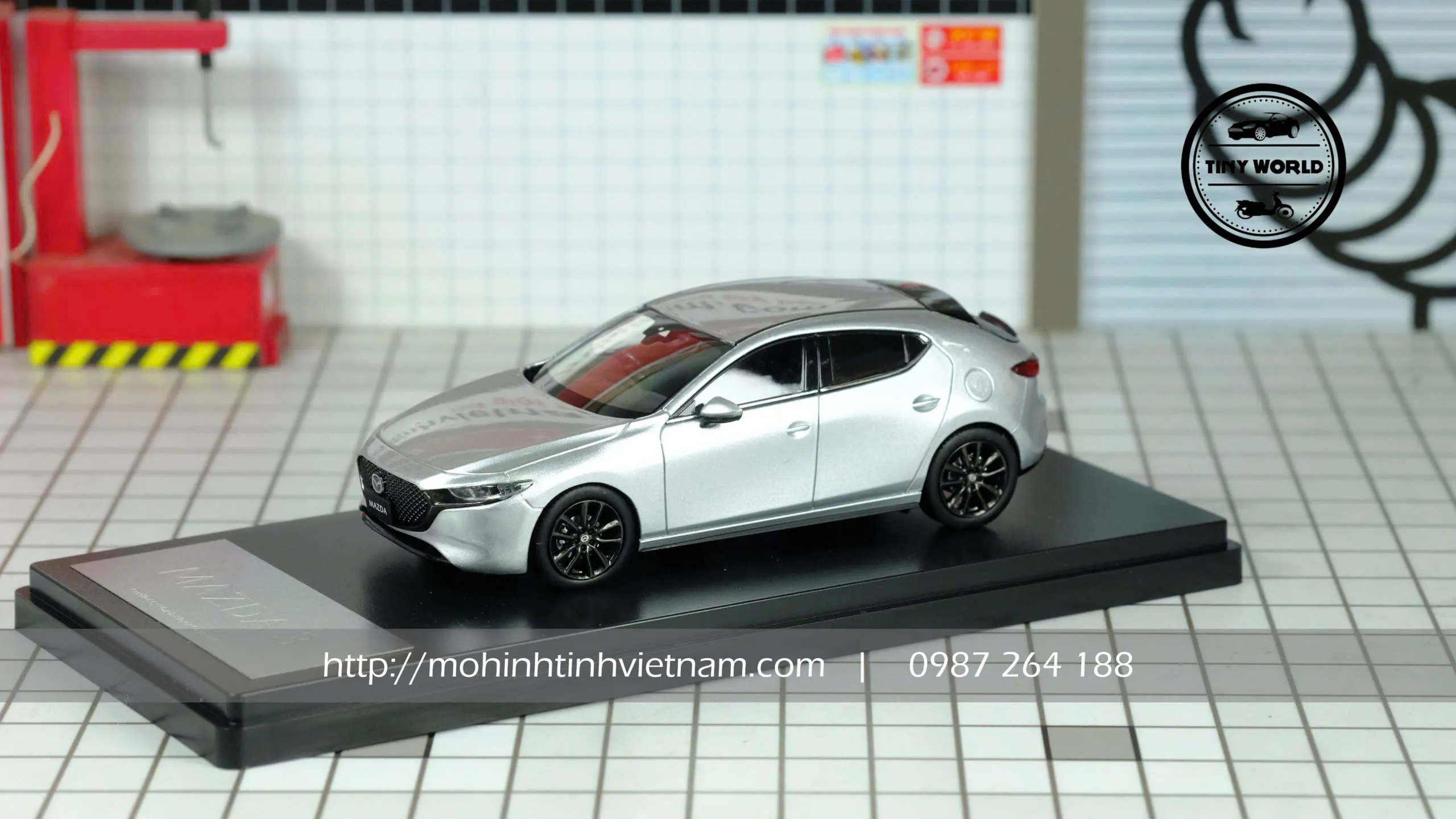 MÔ HÌNH Ô TÔ MAZDA 3 HATCHBACK (BẠC) 1:43 HI-STORY
