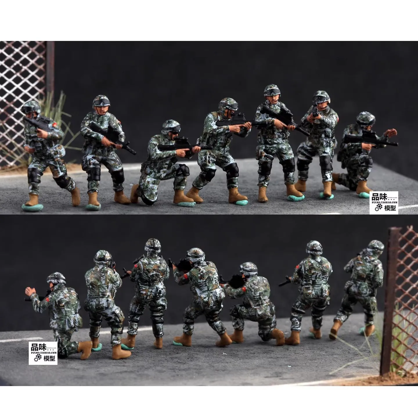 MÔ HÌNH LÍNH TRUNG QUỐC (SET 7 LÍNH) 1:72
