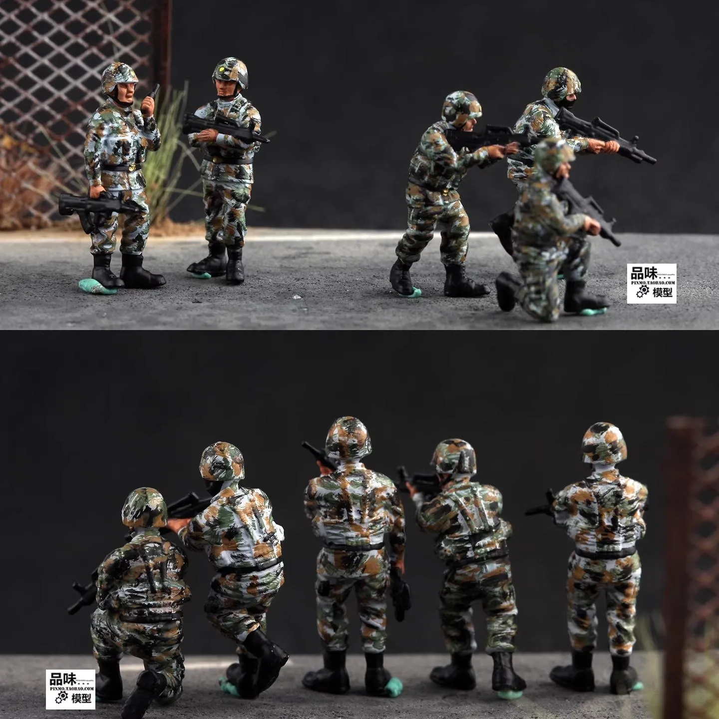 MÔ HÌNH LÍNH TRUNG QUỐC (SET 5 LÍNH) 1:72