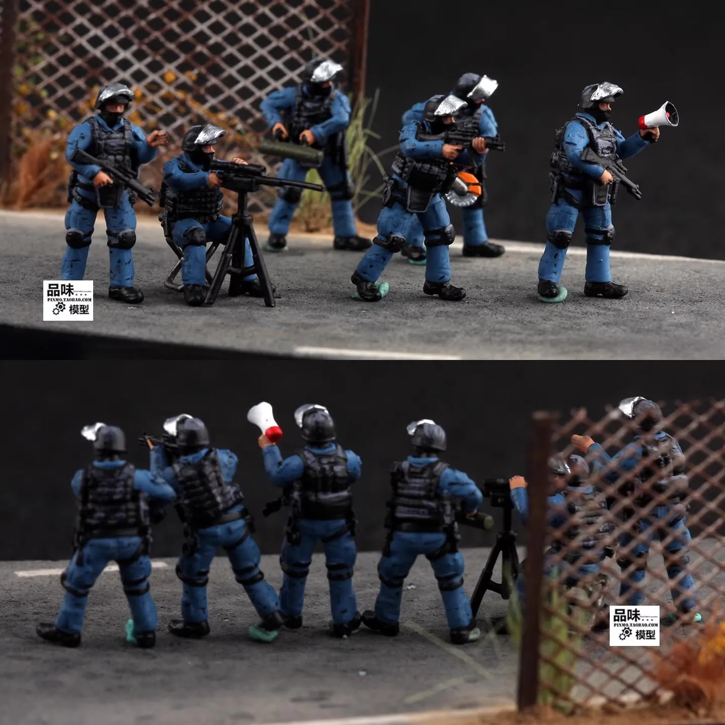 MÔ HÌNH ĐỘI ĐẶC NHIỆM SWAT (SET 6 LÍNH) 1:72