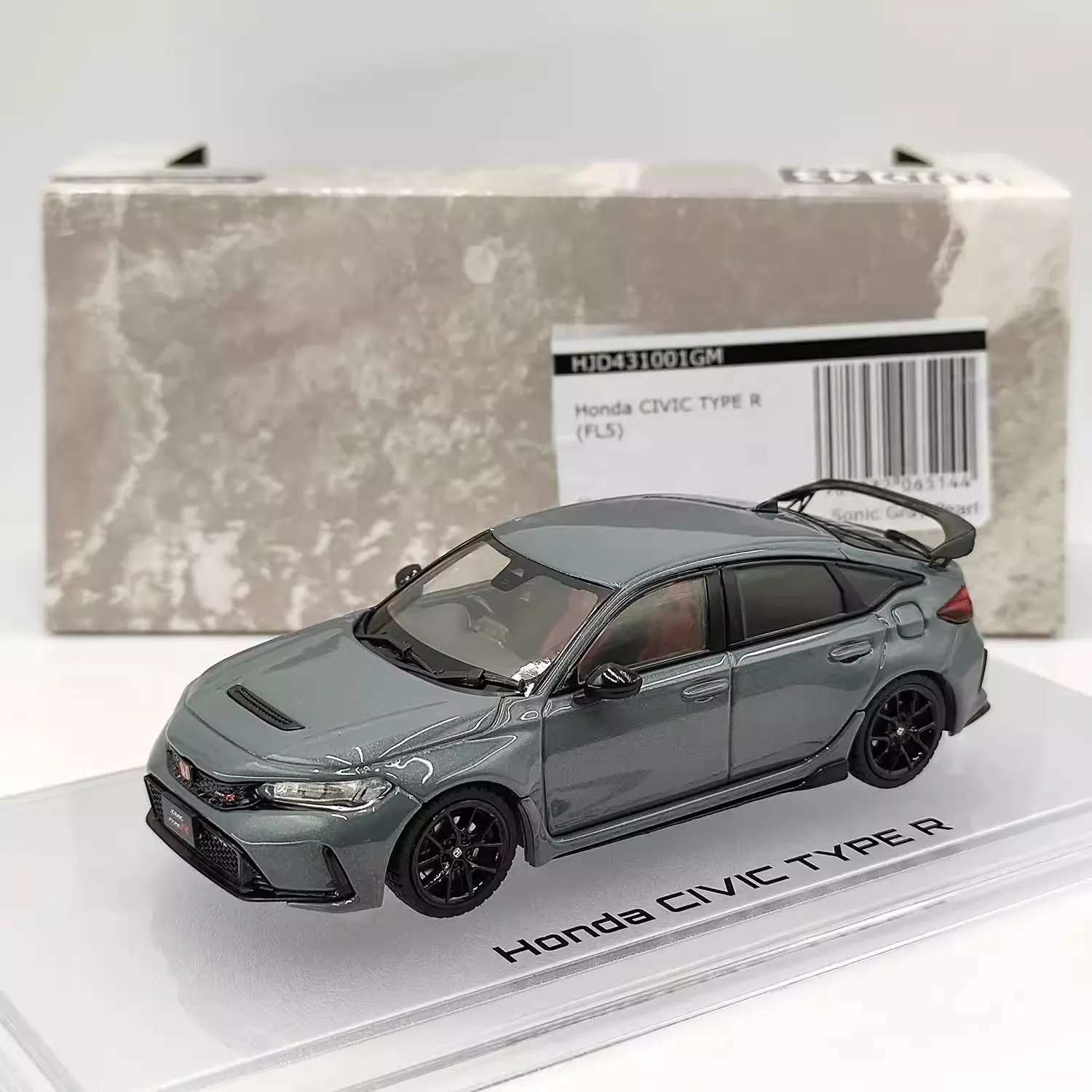 MÔ HÌNH Ô TÔ HONDA CIVIC TYPE R FL5 (XÁM) 1:43 HOBBY JAPAN