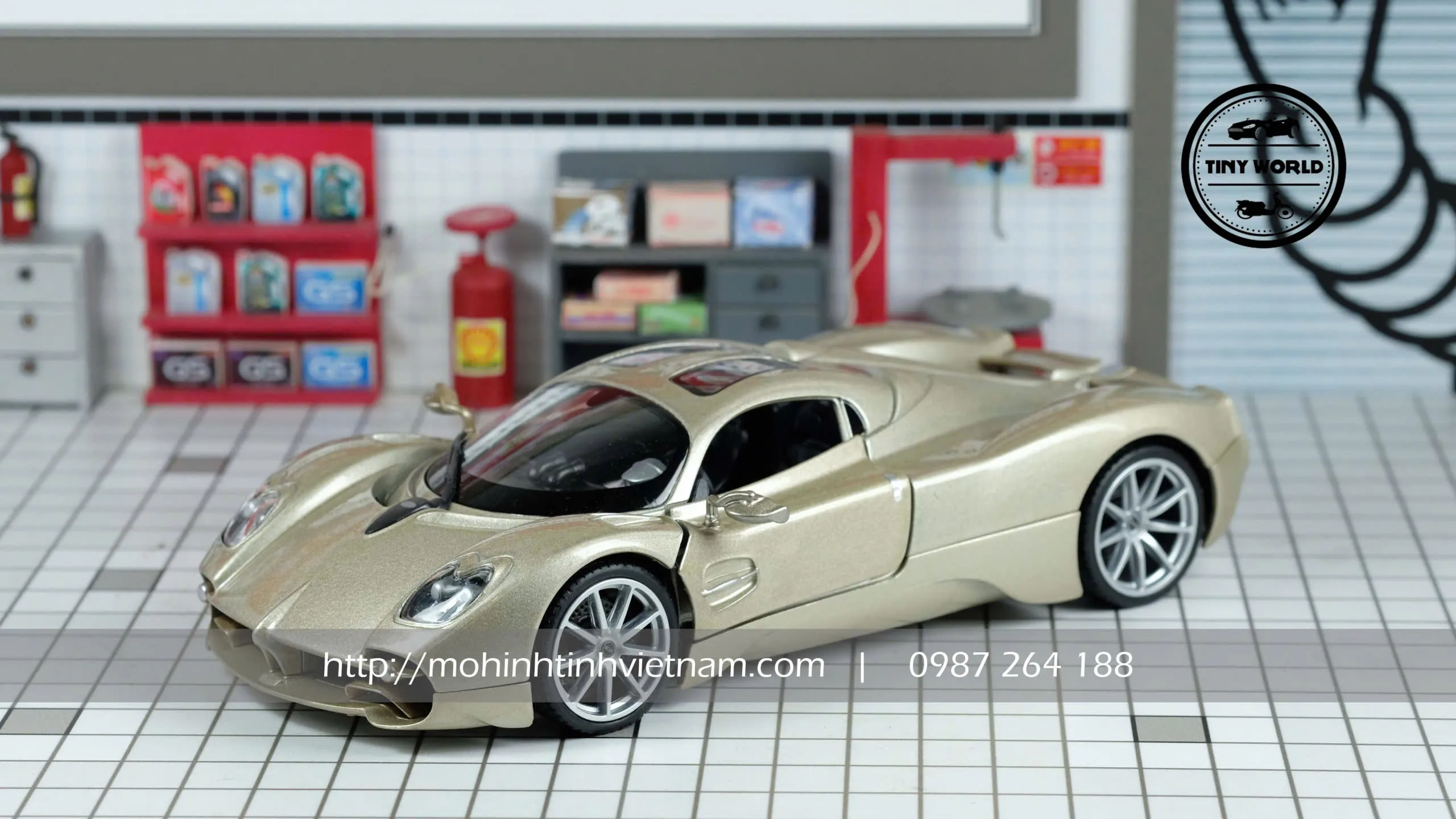 MÔ HÌNH Ô TÔ PAGANI UTOPIA (BẠC) 1:24 WELLY