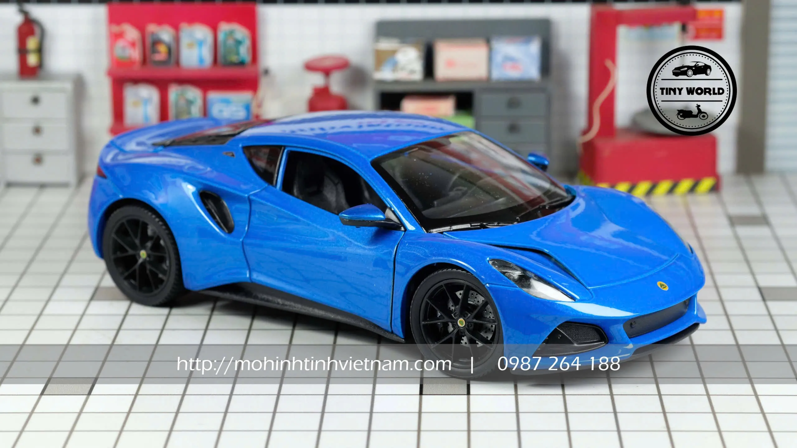 MÔ HÌNH Ô TÔ LOTUS EMIRA (XANH) 1:24 WELLY