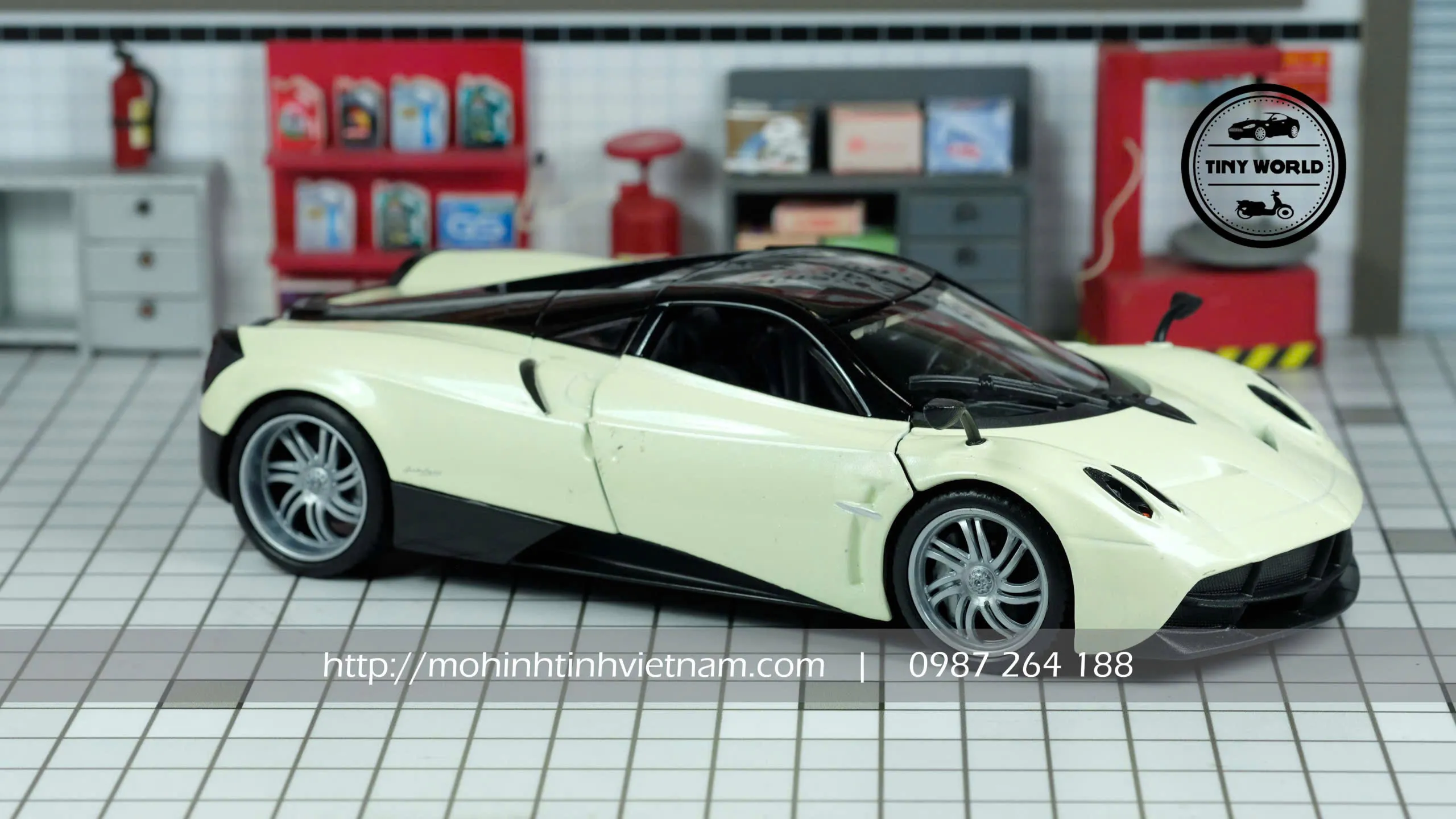MÔ HÌNH Ô TÔ PAGANI HUAYRA (TRẮNG) 1:24 WELLY