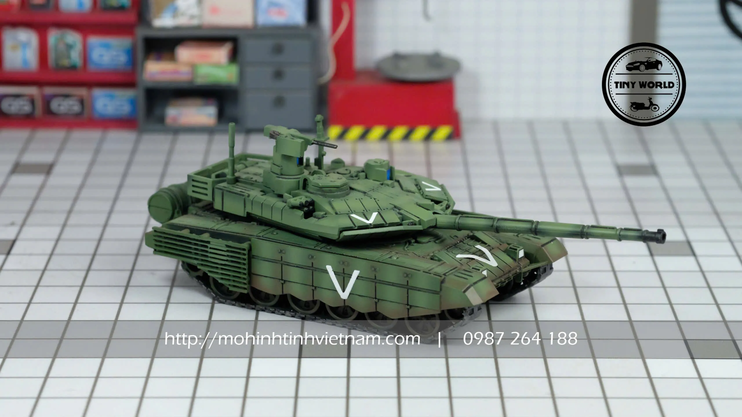 MÔ HÌNH XE TANK T90MS (XANH) 1:72