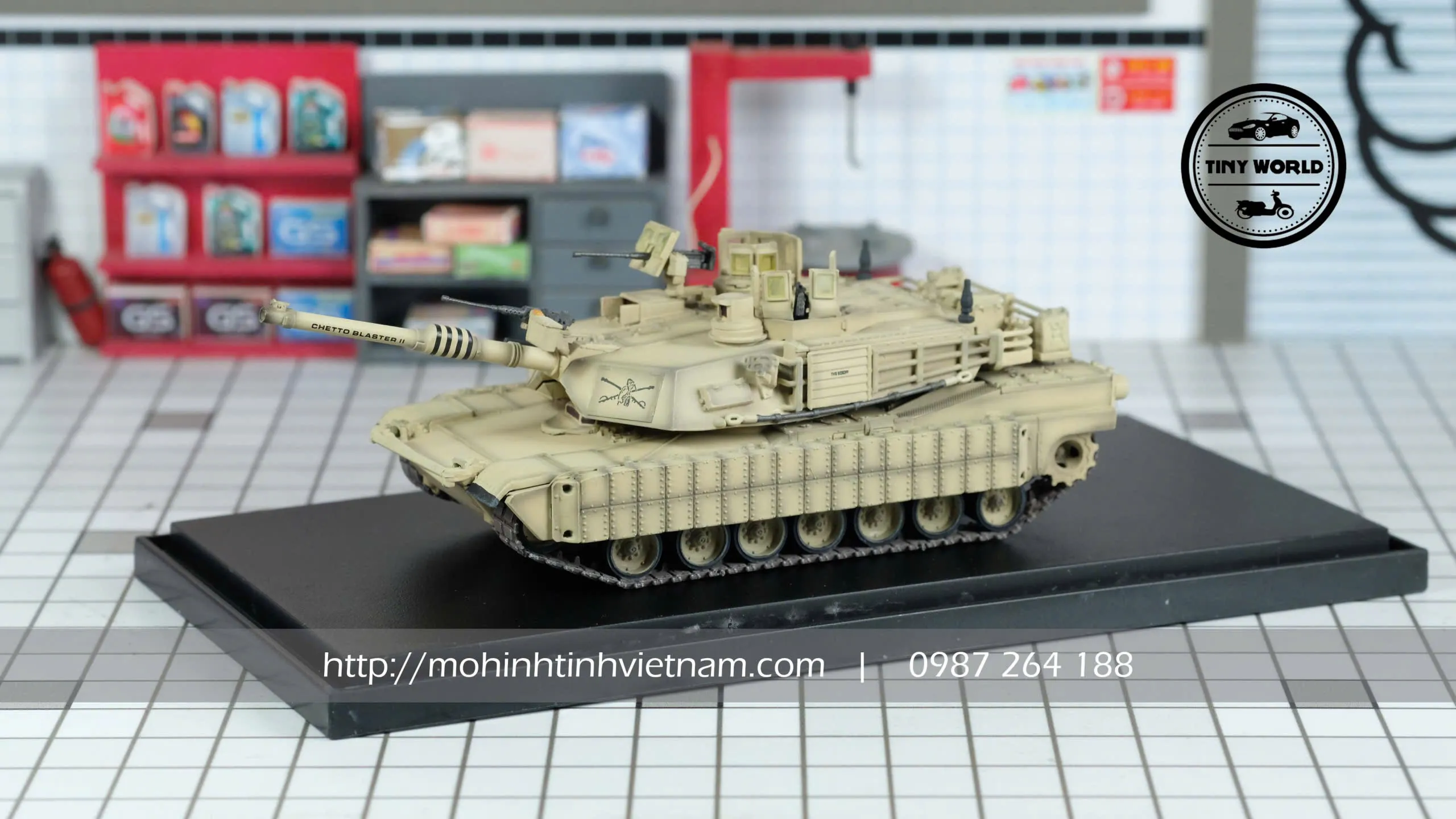 MÔ HÌNH XE TANK M1A2 TUSK2 ABRAMS (VÀNG) 1:72 PANZERKAMPF