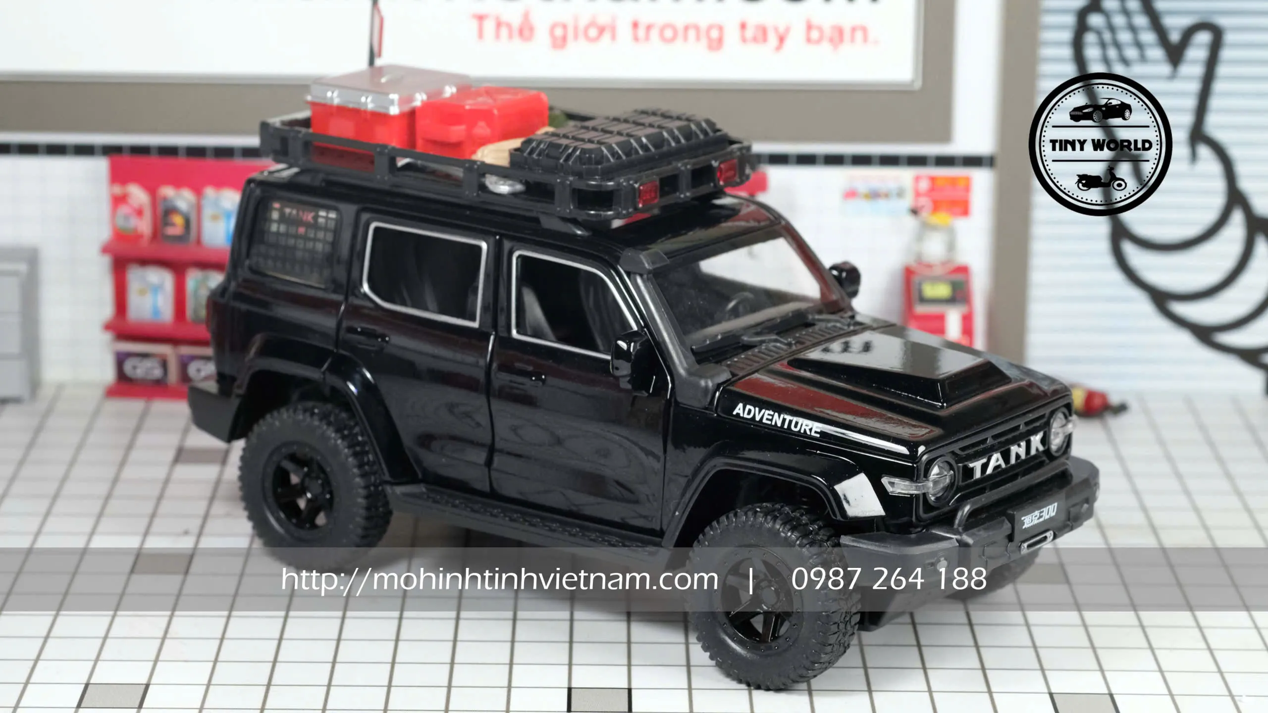 MÔ HÌNH Ô TÔ TANK 300 (ĐEN) 1:24 KHÁC