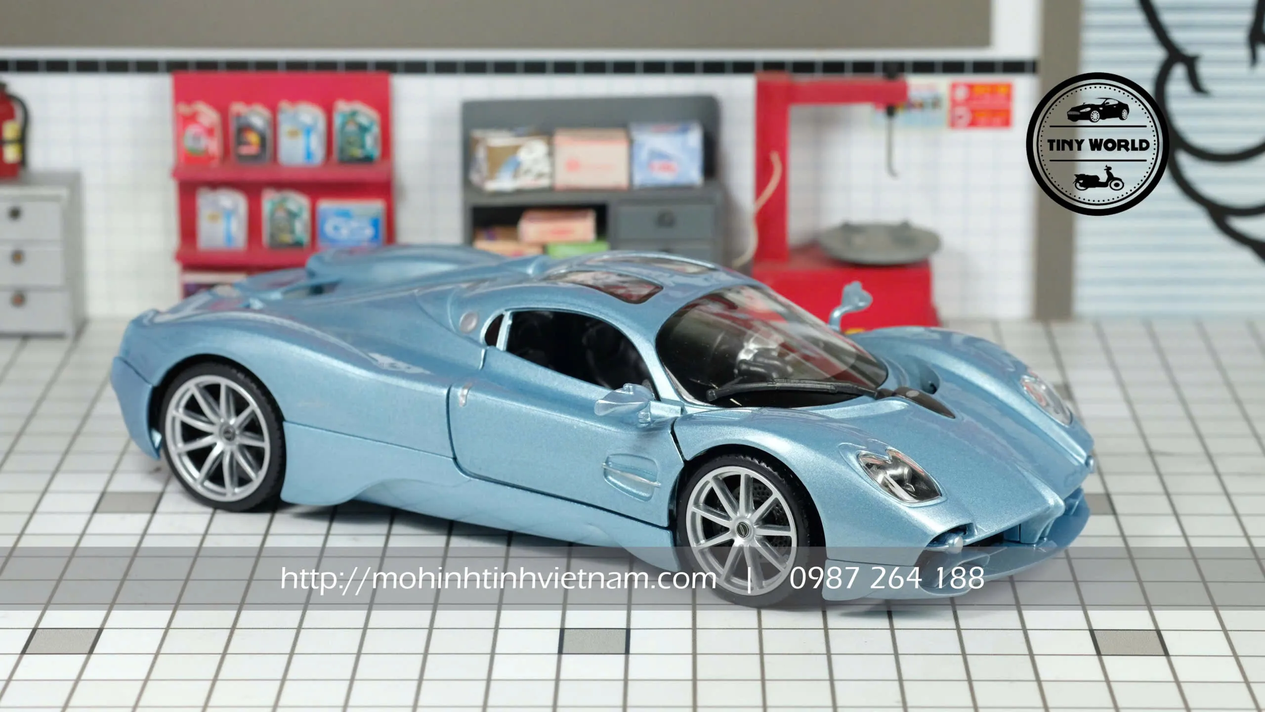 MÔ HÌNH Ô TÔ PAGANI UTOPIA (XANH) 1:24 WELLY