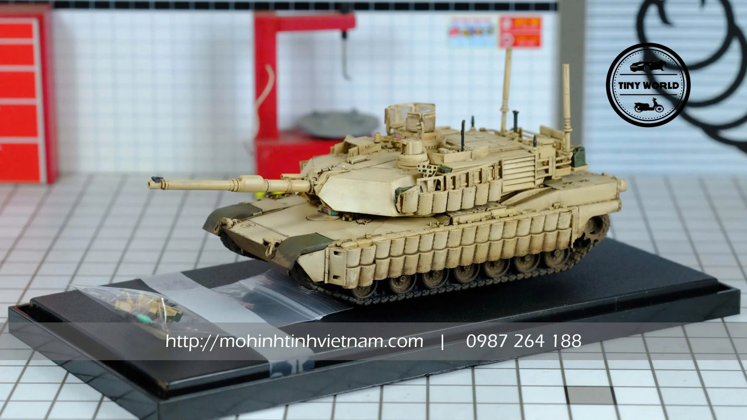 MÔ HÌNH XE TANK M1A2 TUSK II M1 (VÀNG) 1:72 PANZERKAMPF