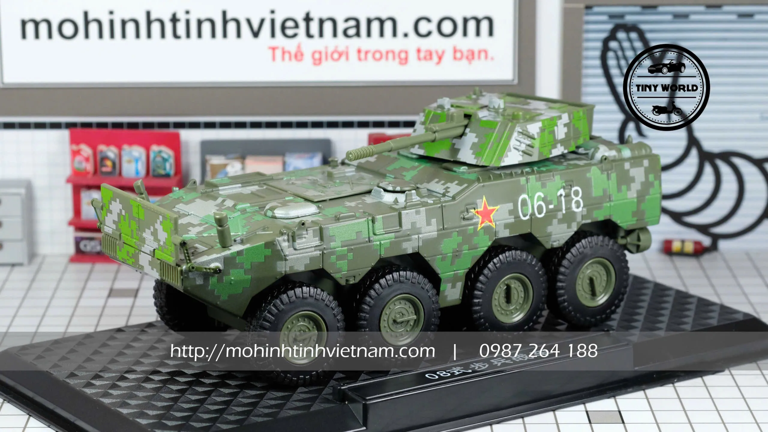 MÔ HÌNH XE BỌC THÉP (XANH) 1:24 DIECAST MODEL