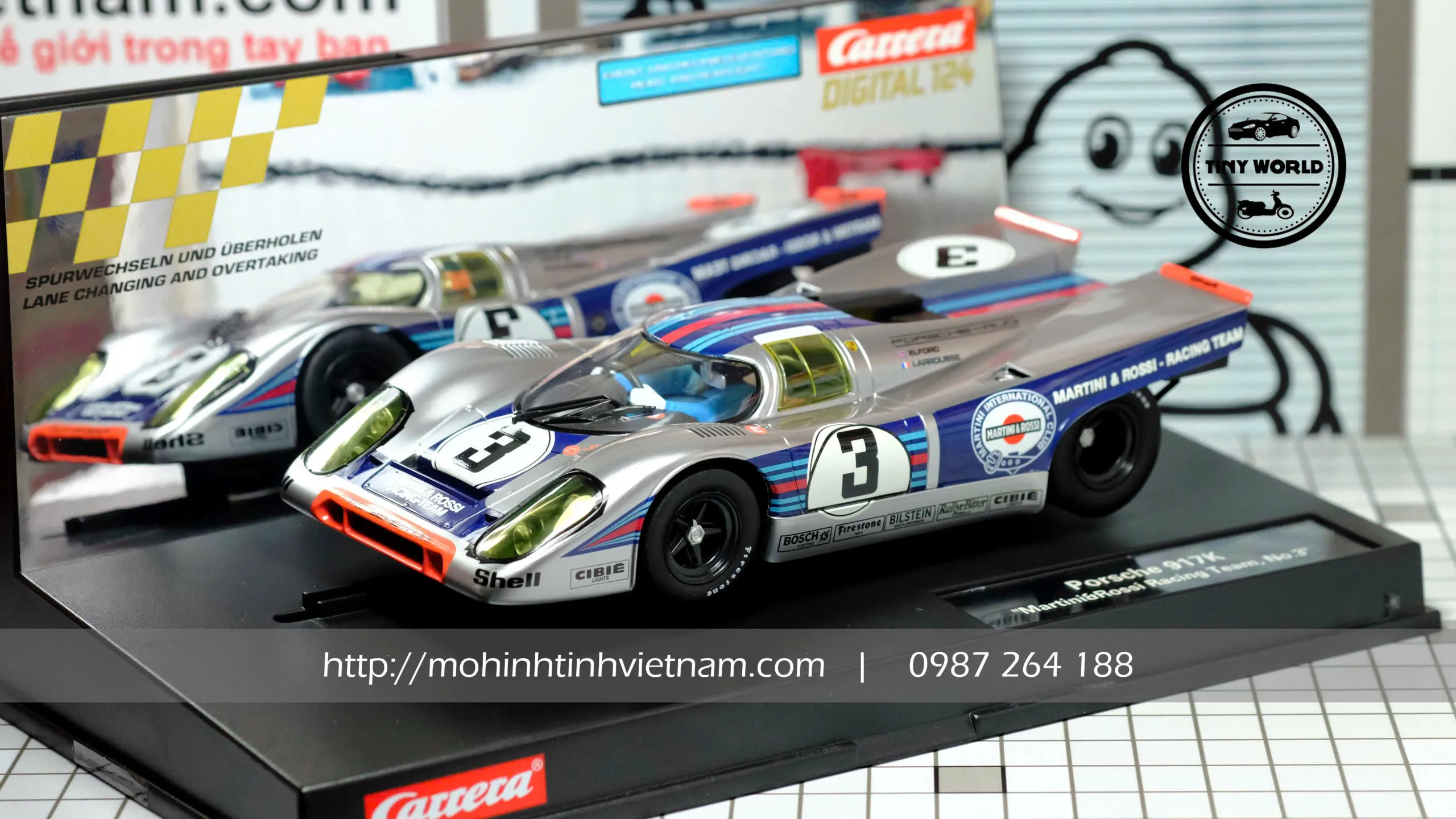 MÔ HÌNH Ô TÔ PORSCHE 917K (BẠC) 1:24 CARRERA