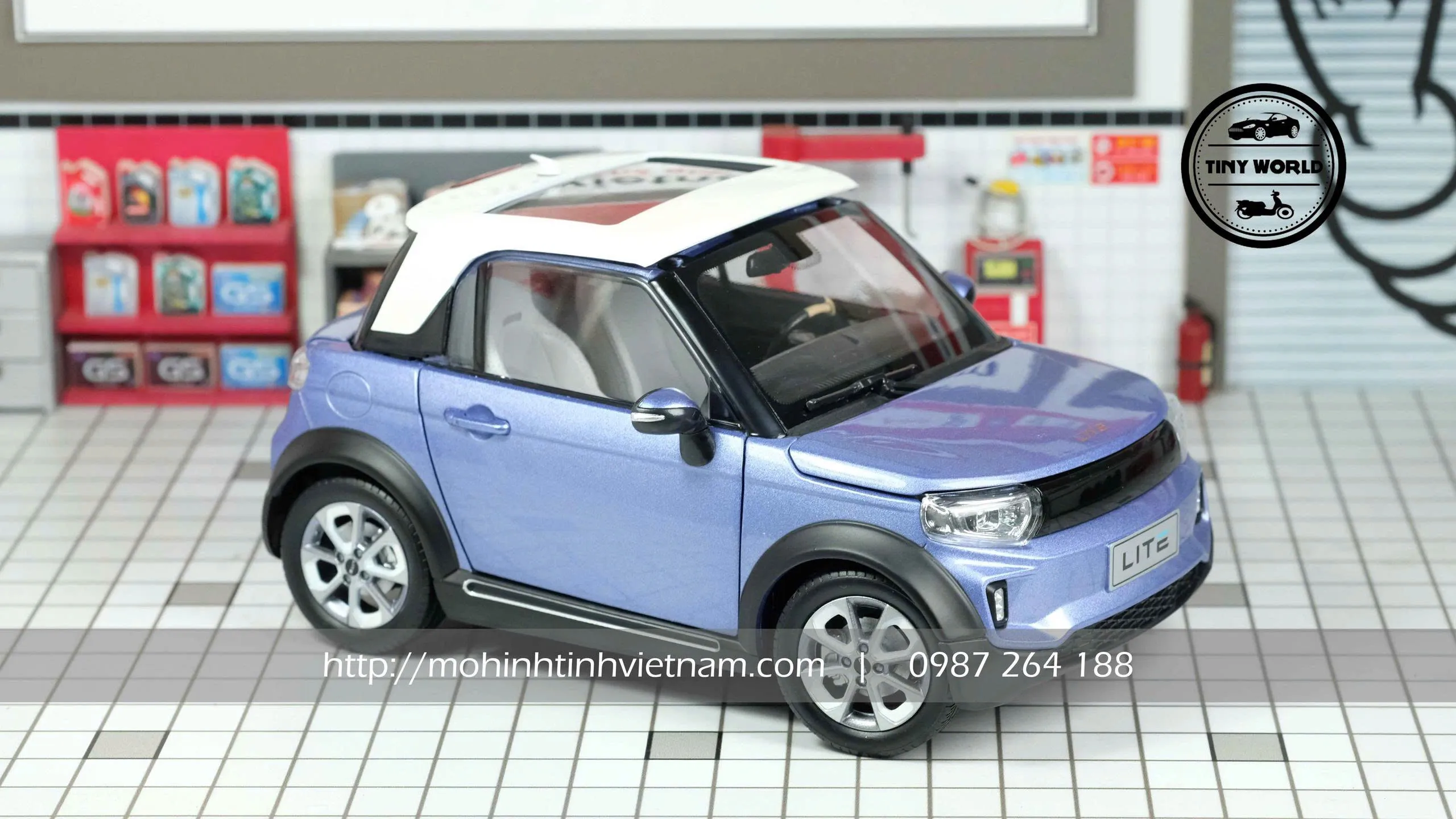 MÔ HÌNH Ô TÔ BAIC LITE AFCFOX (XANH) 1:18 DEALER