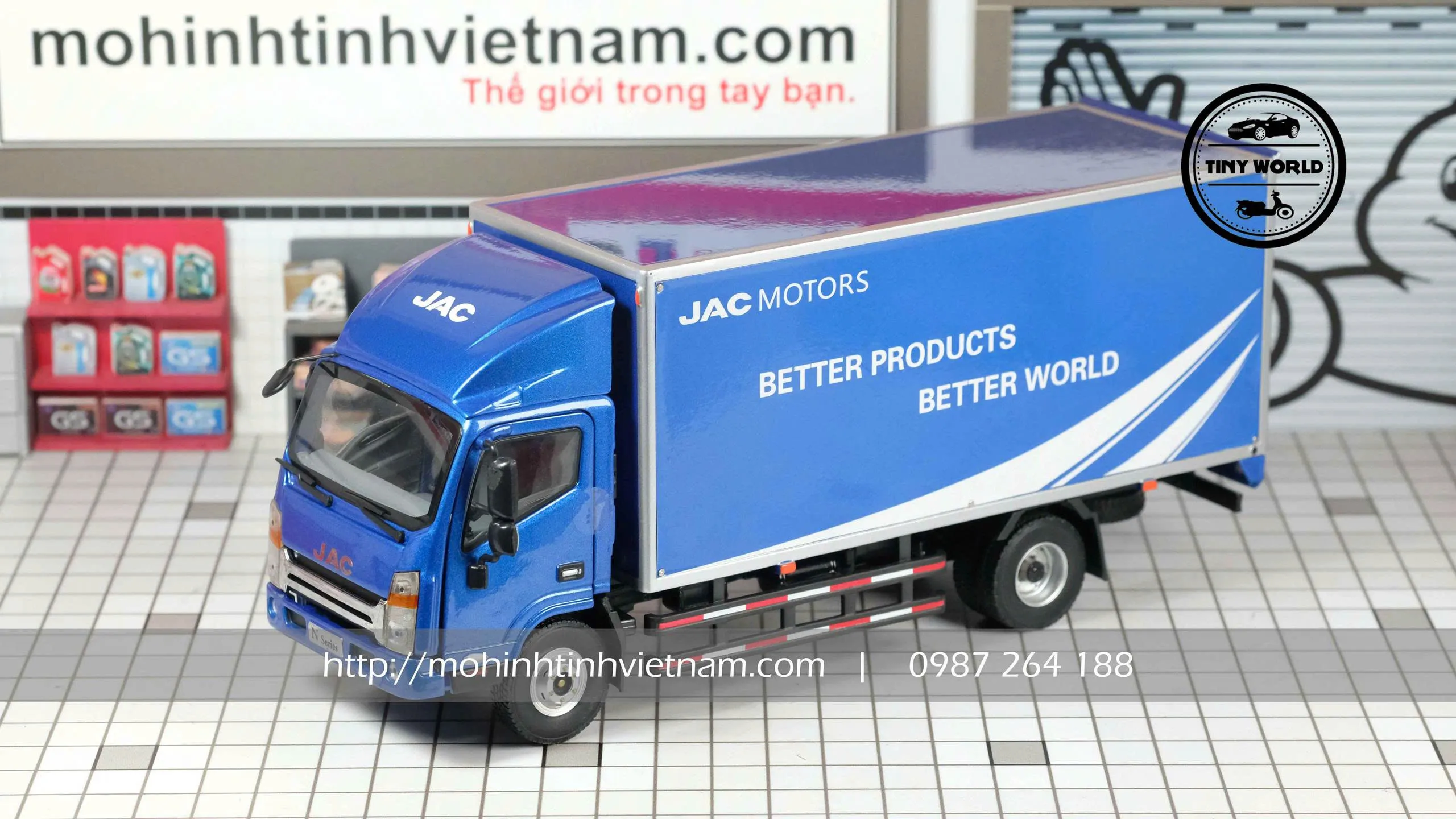 MÔ HÌNH Ô TÔ JAC N SERIES (XANH) 1:24 DEALER