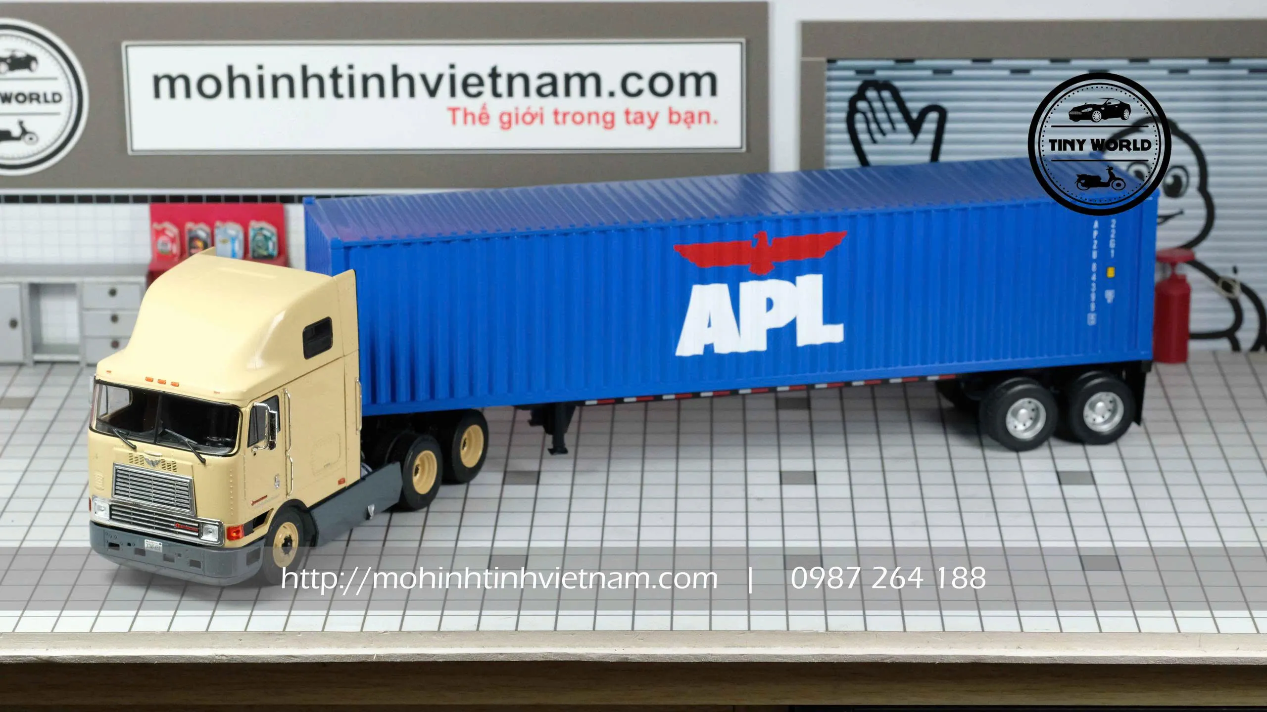 MÔ HÌNH Ô TÔ INTERNATIONAL EAGLE COE FLATHEAD (XANH) 1:43 IXO